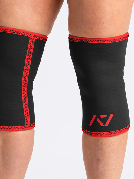 Hourglass Stiff Knee Sleeves - Red Dawn