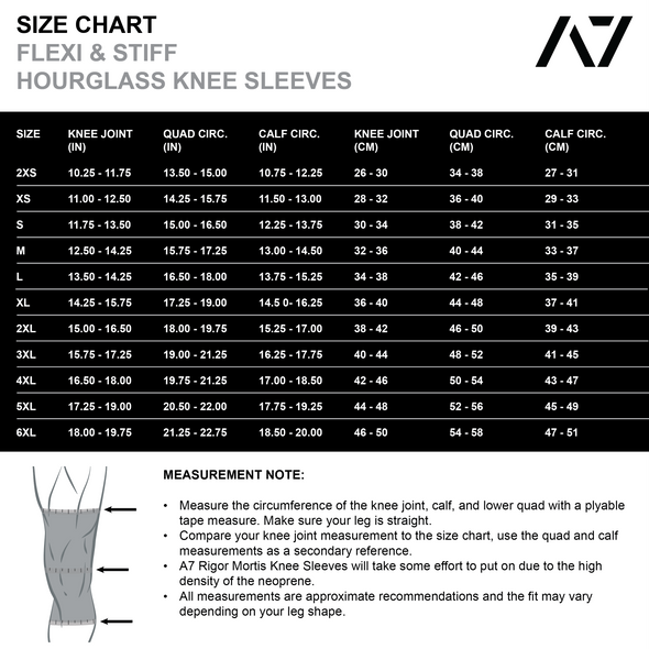 Hourglass Stiff Knee Sleeves - Red Dawn