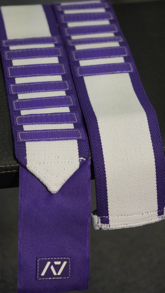 Zebra Wrist Wraps - Purple
