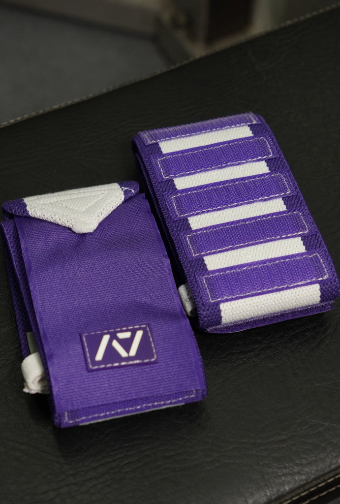 Zebra Wrist Wraps - Purple