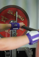 Zebra Wrist Wraps - Purple